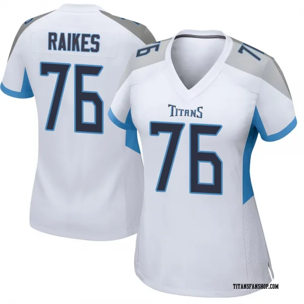 Women's Isaiah Raikes Tennessee Titans Game White Jersey