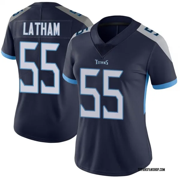 Women's JC Latham Tennessee Titans Limited Navy Vapor Untouchable Jersey