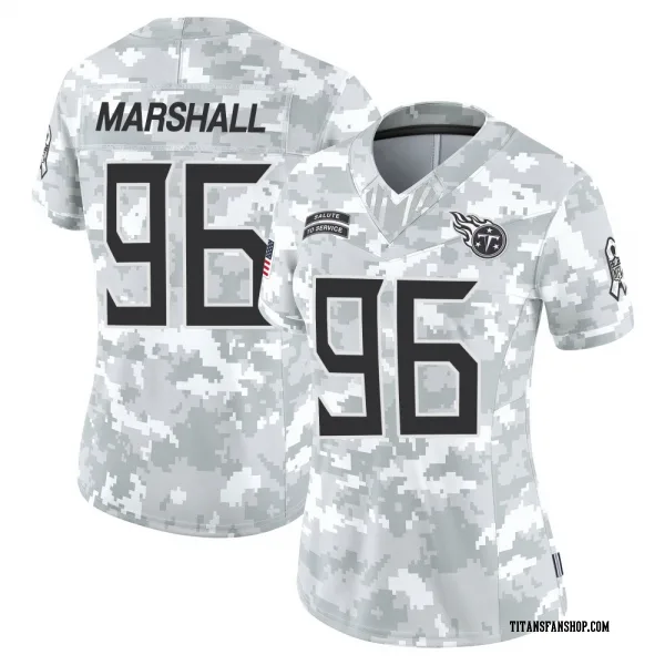 Women's Jackie Marshall Tennessee Titans Limited Arctic Camo 2024 Salute to Service Jersey