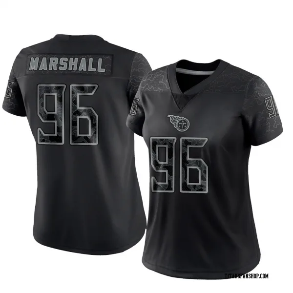 Women's Jackie Marshall Tennessee Titans Limited Black Reflective Jersey