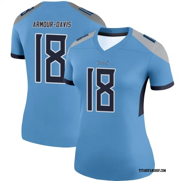 Women's Jalyn Armour-Davis Tennessee Titans Legend Light Blue Jersey