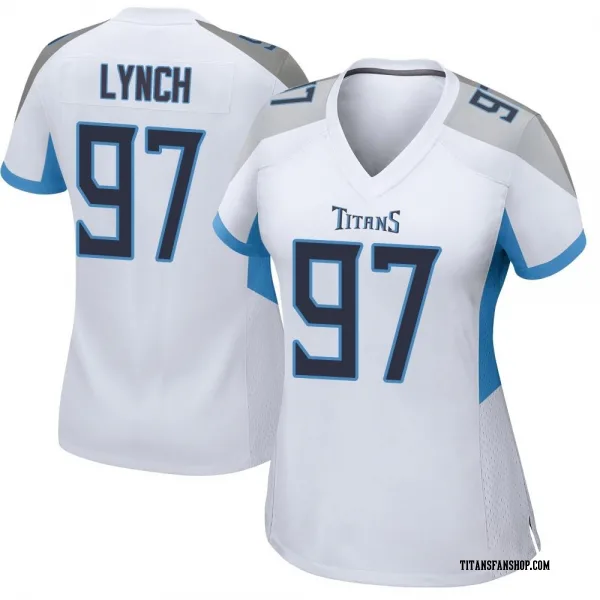 Women's James Lynch Tennessee Titans Game White Jersey