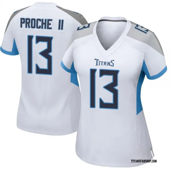 Women's James Proche II Tennessee Titans Game White Jersey