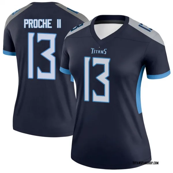 Women's James Proche II Tennessee Titans Legend Navy Jersey