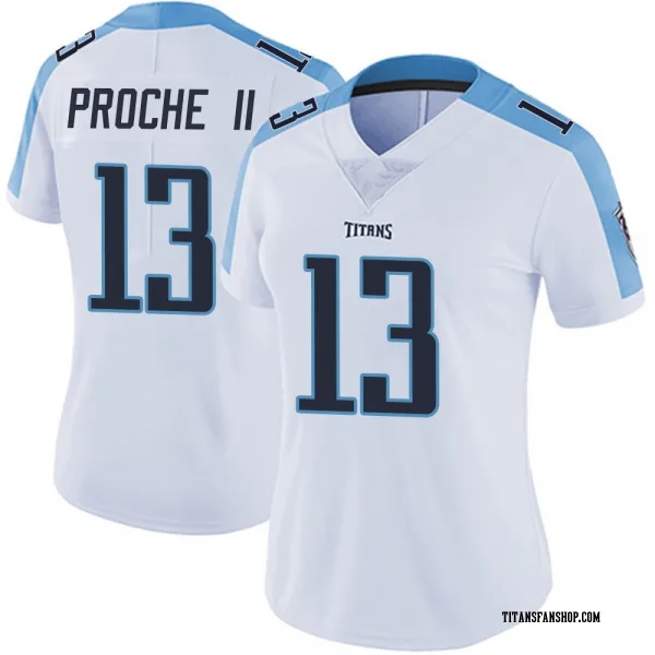 Women's James Proche II Tennessee Titans Limited White Vapor Untouchable Jersey