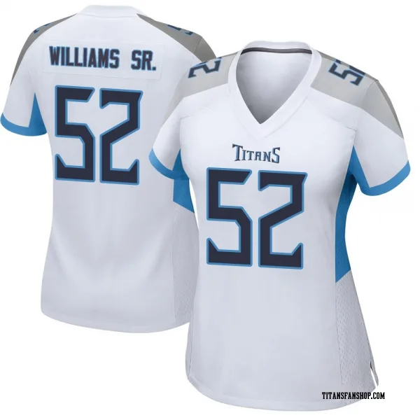 Women's James Williams Sr. Tennessee Titans Game White Jersey
