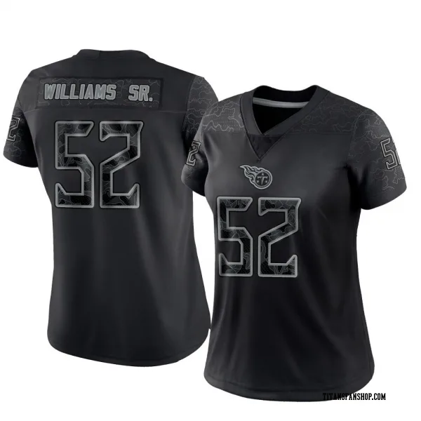 Women's James Williams Sr. Tennessee Titans Limited Black Reflective Jersey