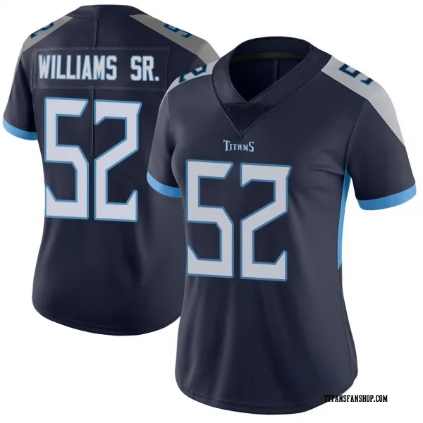 Women's James Williams Sr. Tennessee Titans Limited Navy Vapor Untouchable Jersey