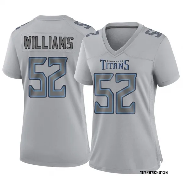 Women's James Williams Tennessee Titans Game Gray Atmosphere Fashion Jersey