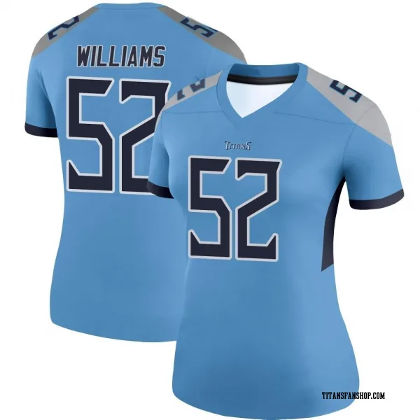 Women's James Williams Tennessee Titans Legend Light Blue Jersey