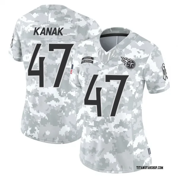 Women's Jaren Kanak Tennessee Titans Limited Arctic Camo 2024 Salute to Service Jersey
