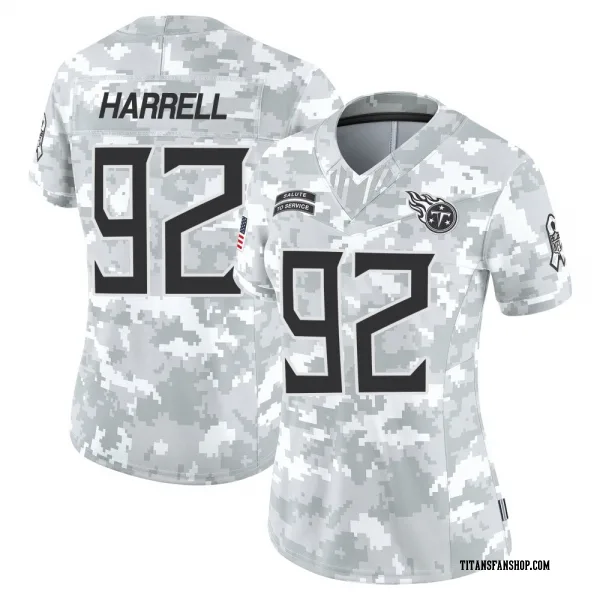 Women's Jaylen Harrell Tennessee Titans Limited Arctic Camo 2024 Salute to Service Jersey