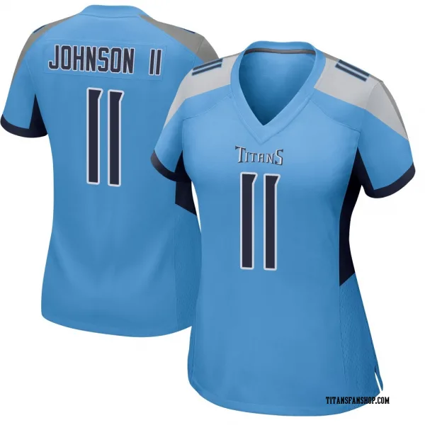 Women's Jermaine Johnson II Tennessee Titans Game Light Blue Jersey
