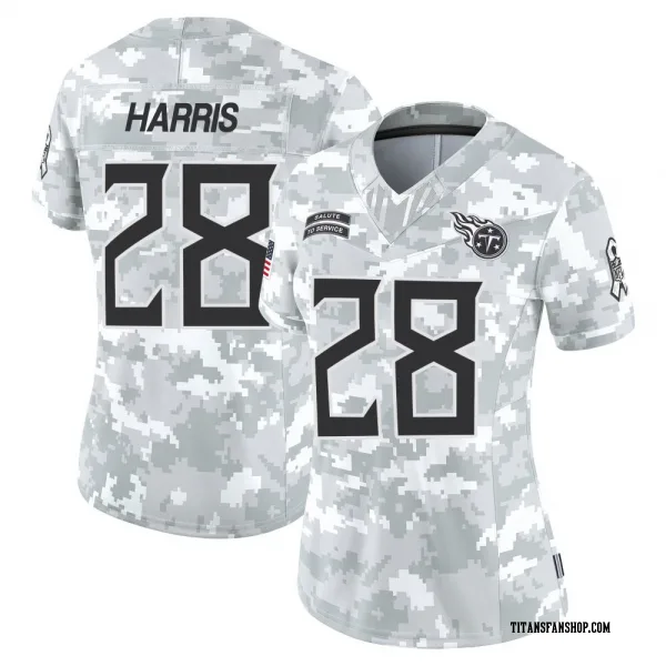 Women's Jermari Harris Tennessee Titans Limited Arctic Camo 2024 Salute to Service Jersey