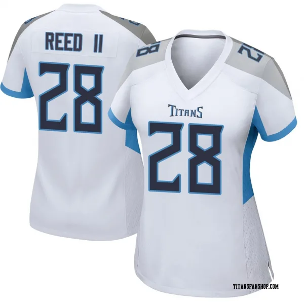 Women's Jerrick Reed II Tennessee Titans Game White Jersey