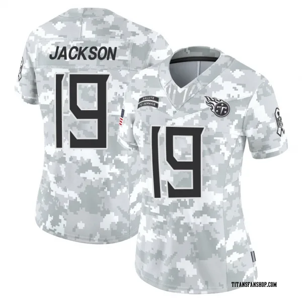 Women's Jha'Quan Jackson Tennessee Titans Limited Arctic Camo 2024 Salute to Service Jersey