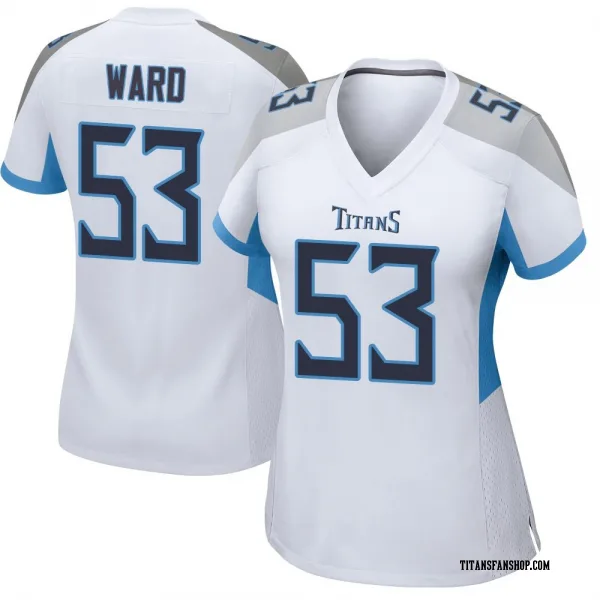 Women's Jihad Ward Tennessee Titans Game White Jersey