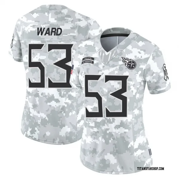 Women's Jihad Ward Tennessee Titans Limited Arctic Camo 2024 Salute to Service Jersey