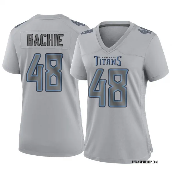 Women's Joe Bachie Tennessee Titans Game Gray Atmosphere Fashion Jersey