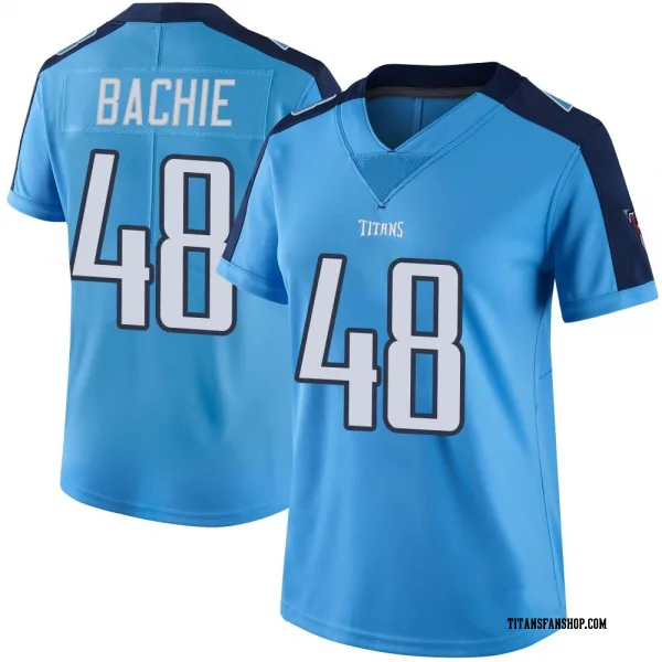 Women's Joe Bachie Tennessee Titans Limited Light Blue Color Rush Jersey