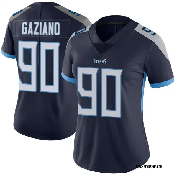 Women's Joe Gaziano Tennessee Titans Limited Navy Vapor Untouchable Jersey