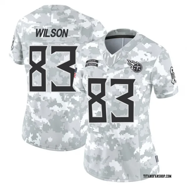 Women's Joel Wilson Tennessee Titans Limited Arctic Camo 2024 Salute to Service Jersey