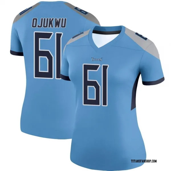 Women's John Ojukwu Tennessee Titans Legend Light Blue Jersey