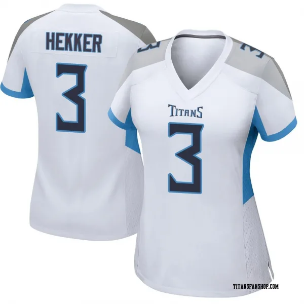 Women's Johnny Hekker Tennessee Titans Game White Jersey