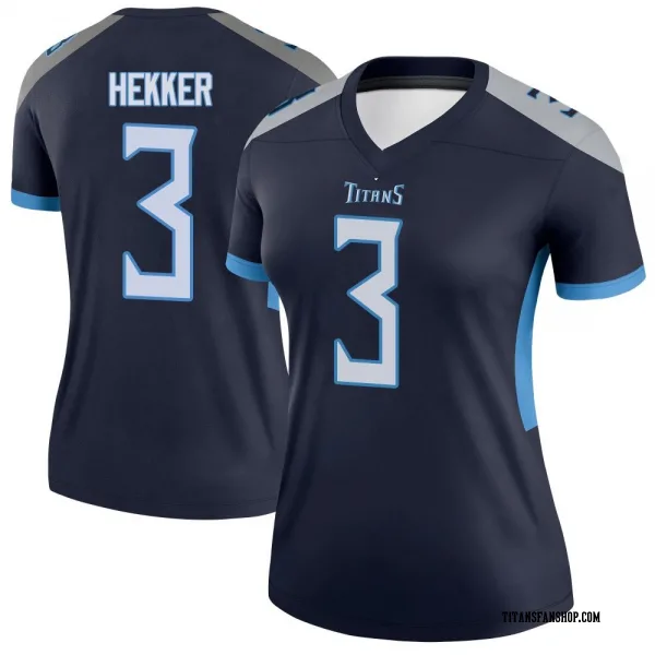 Women's Johnny Hekker Tennessee Titans Legend Navy Jersey