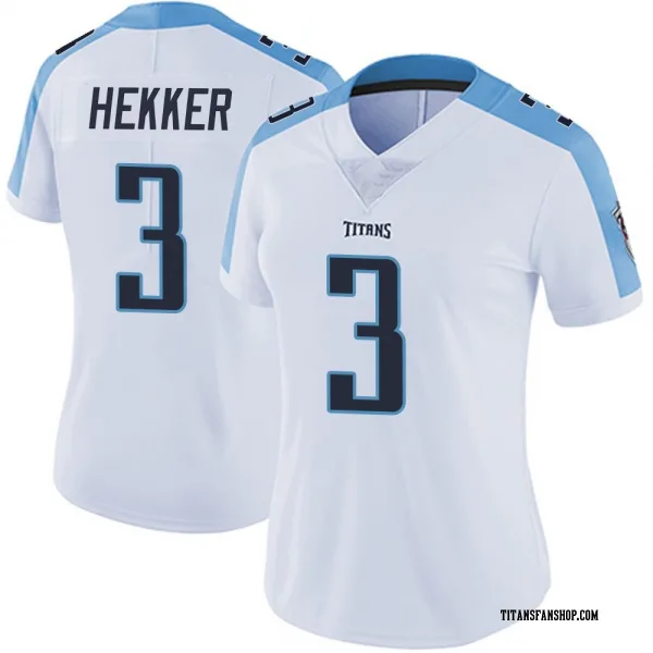 Women's Johnny Hekker Tennessee Titans Limited White Vapor Untouchable Jersey