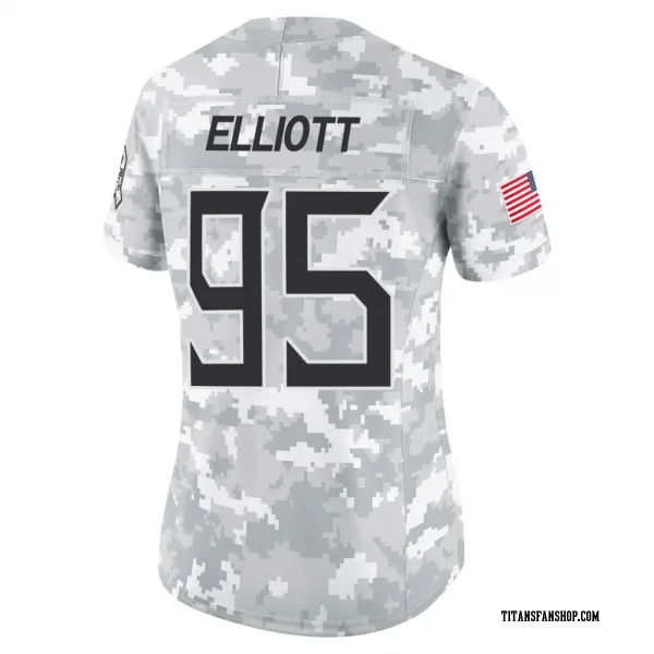 Women's Jordan Elliott Tennessee Titans Limited Arctic Camo 2024 Salute to Service Jersey