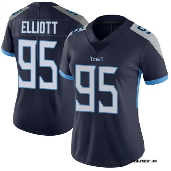 Women's Jordan Elliott Tennessee Titans Limited Navy Vapor Untouchable Jersey