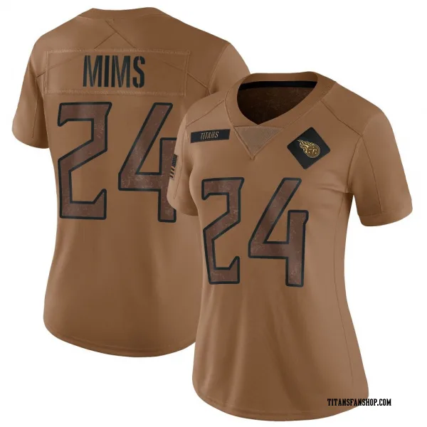Women's Jordan Mims Tennessee Titans Limited Brown 2023 Salute To Service Jersey