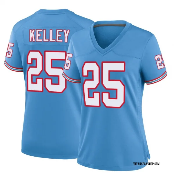 Women's Joshua Kelley Tennessee Titans Game Light Blue Oilers Throwback Alternate Jersey