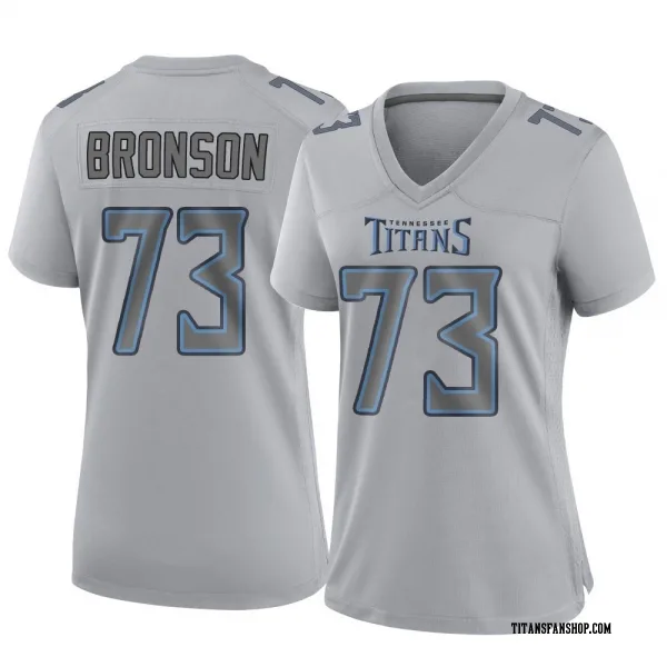 Women's Josiah Bronson Tennessee Titans Game Gray Atmosphere Fashion Jersey