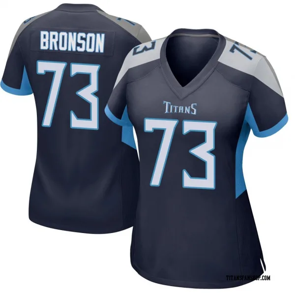 Women's Josiah Bronson Tennessee Titans Game Navy Jersey