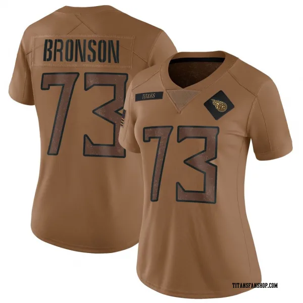Women's Josiah Bronson Tennessee Titans Limited Brown 2023 Salute To Service Jersey