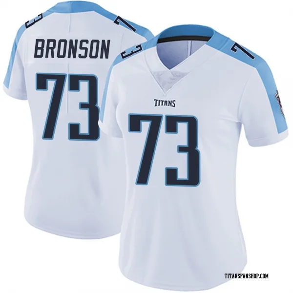 Women's Josiah Bronson Tennessee Titans Limited White Vapor Untouchable Jersey