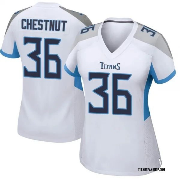 Women's Julius Chestnut Tennessee Titans Game White Jersey