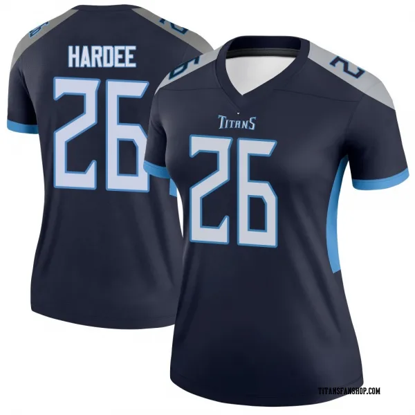 Women's Justin Hardee Sr. Tennessee Titans Legend Navy Jersey