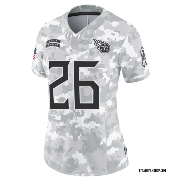 Women's Justin Hardee Sr. Tennessee Titans Limited Arctic Camo 2024 Salute to Service Jersey