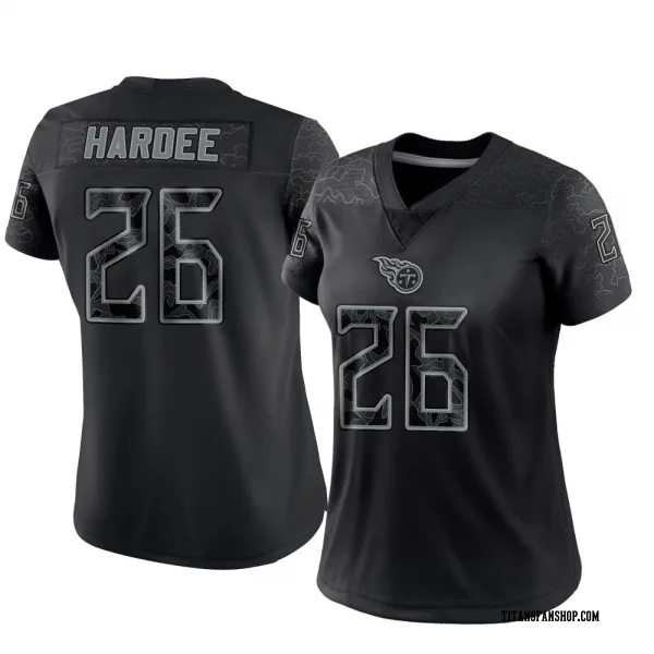 Women's Justin Hardee Sr. Tennessee Titans Limited Black Reflective Jersey