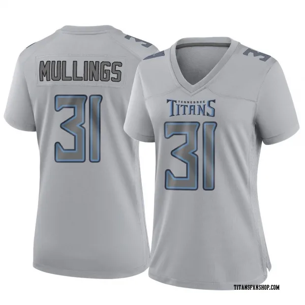 Women's Kalel Mullings Tennessee Titans Game Gray Atmosphere Fashion Jersey