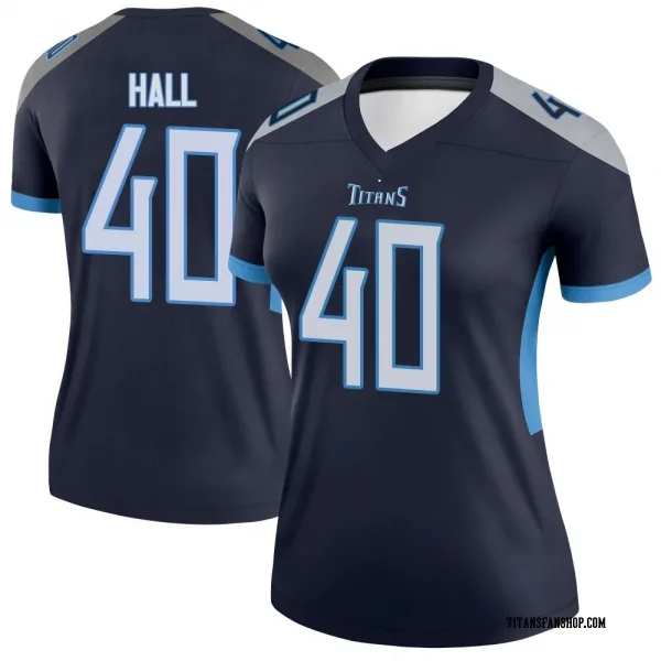 Women's Kemon Hall Tennessee Titans Legend Navy Jersey