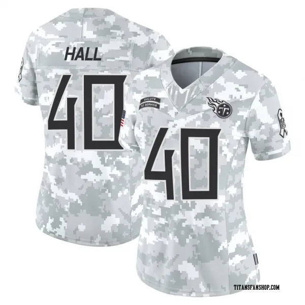 Women's Kemon Hall Tennessee Titans Limited Arctic Camo 2024 Salute to Service Jersey