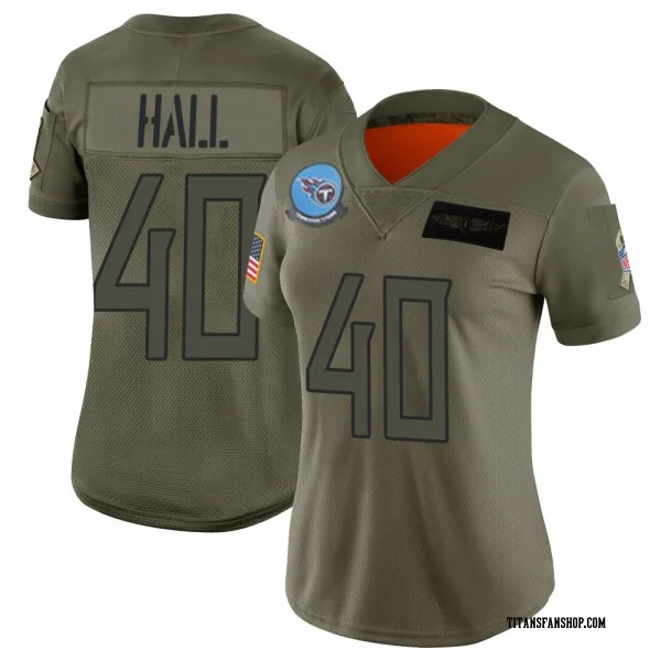 Women's Kemon Hall Tennessee Titans Limited Camo 2019 Salute to Service Jersey