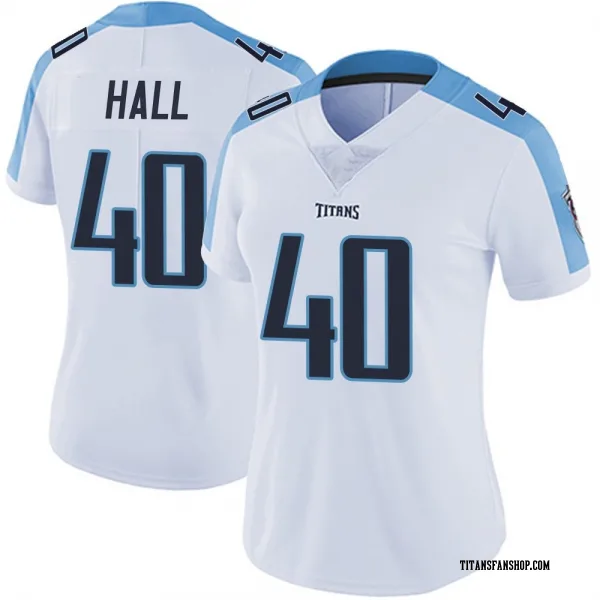 Women's Kemon Hall Tennessee Titans Limited White Vapor Untouchable Jersey