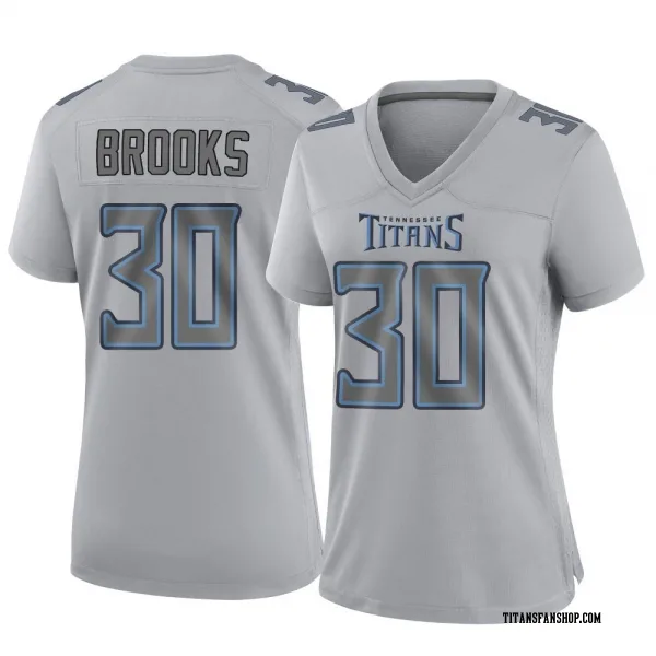 Women's Kendell Brooks Tennessee Titans Game Gray Atmosphere Fashion Jersey