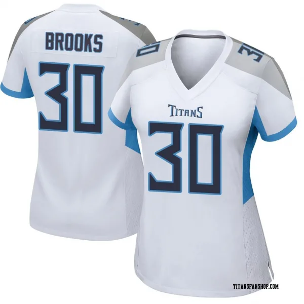 Women's Kendell Brooks Tennessee Titans Game White Jersey