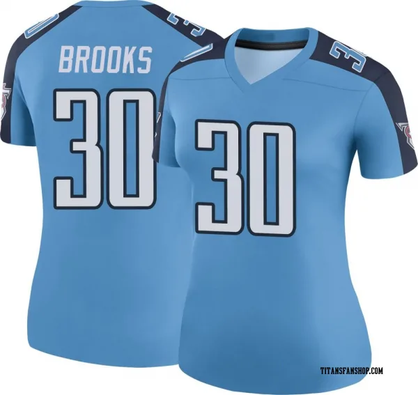 Women's Kendell Brooks Tennessee Titans Legend Light Blue Color Rush Jersey
